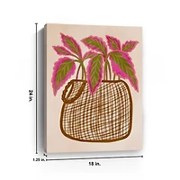 Foliage Basket Canvas Art Print