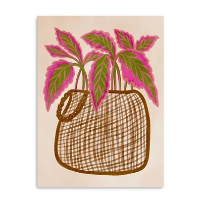Foliage Basket Canvas Art Print