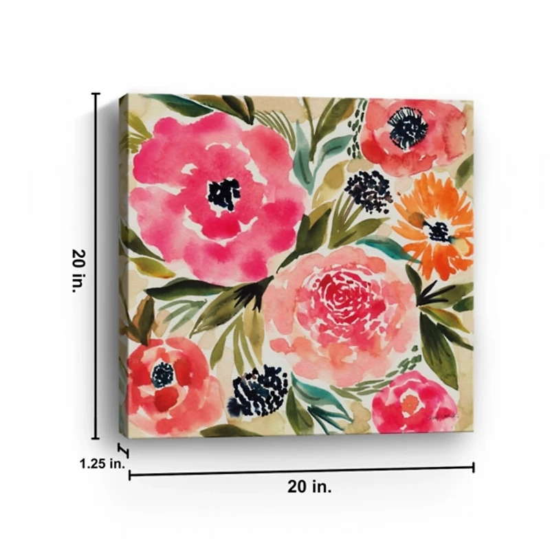 Summer Petals Canvas Art Print