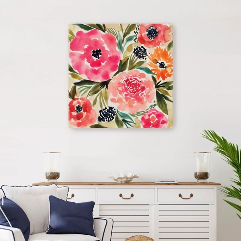 Summer Petals Canvas Art Print, 30x30