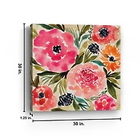 Summer Petals Canvas Art Print, 30x30