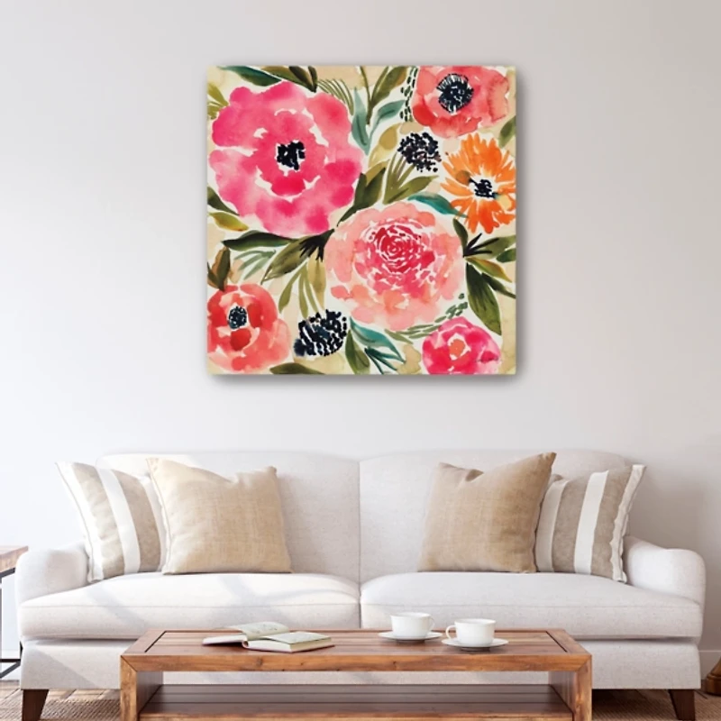 Summer Petals Canvas Art Print, 40x40
