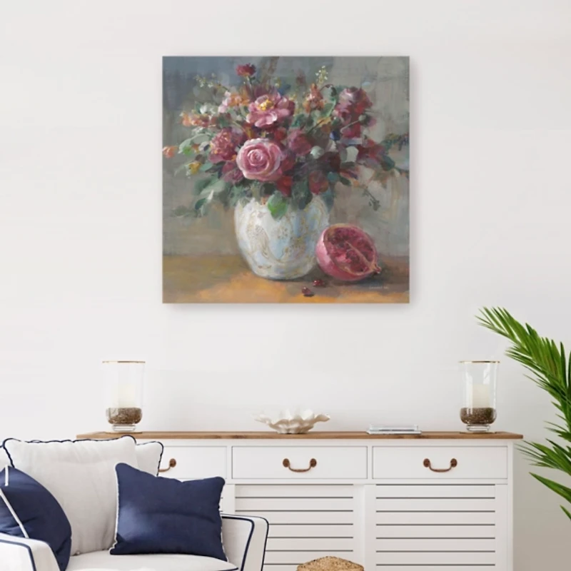 Rich Fall Florals Canvas Art Print, 30x30