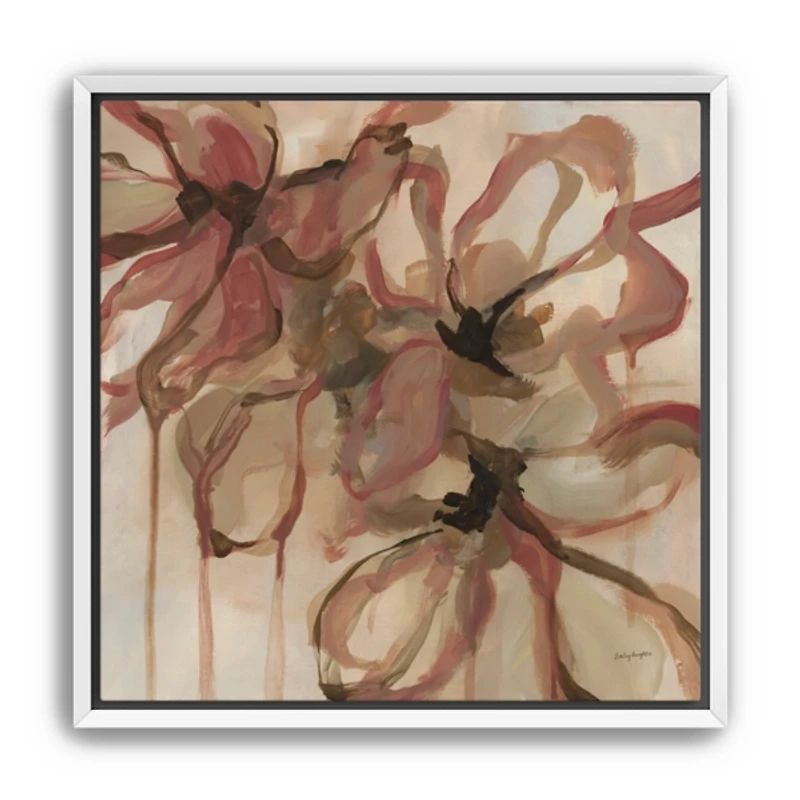 Amelia Floral Framed Canvas Art Print