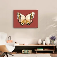 Cinnamon Butterfly Canvas Art Print, 32x24