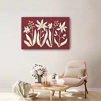 Cinnamon Flowers Canvas Art Print, 36x24