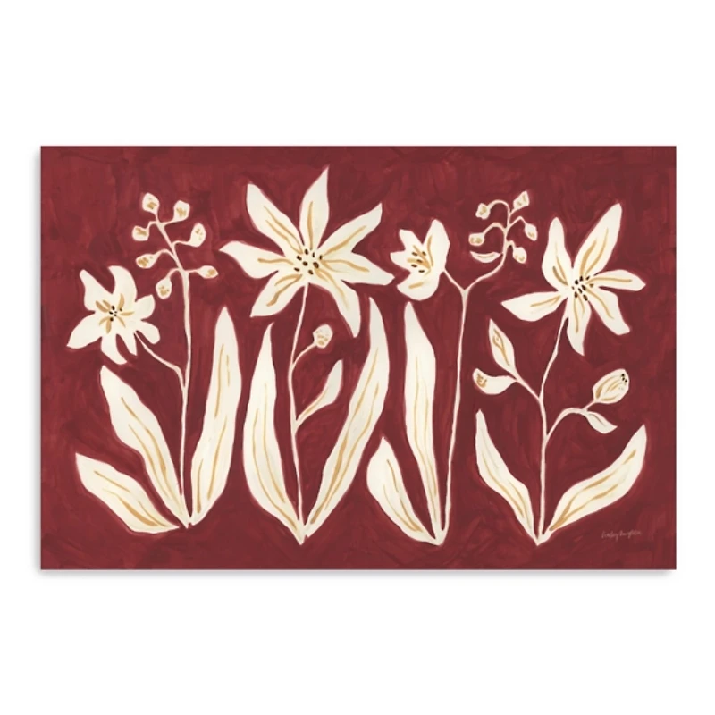 Cinnamon Flowers Canvas Art Print, 36x24