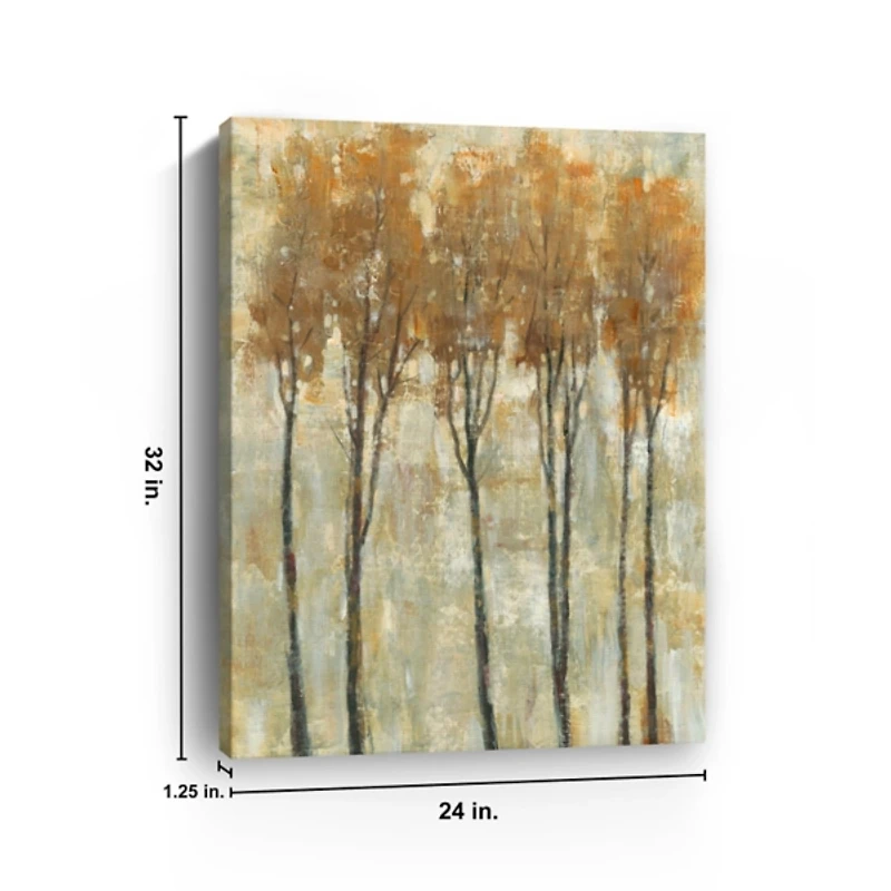 Standing Tall in Autumn Canvas Art Print, 24x32
