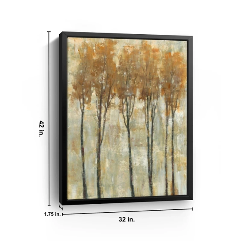 Standing Tall in Autumn Framed Canvas Art Print