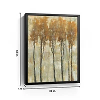 Standing Tall in Autumn Framed Canvas Art Print