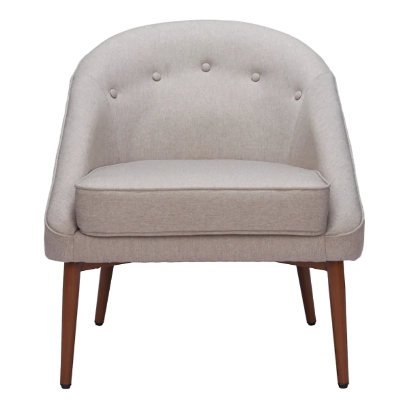 Gray Tufted Carter Accent Chair