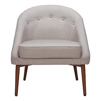 Gray Tufted Carter Accent Chair