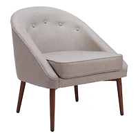 Gray Tufted Carter Accent Chair