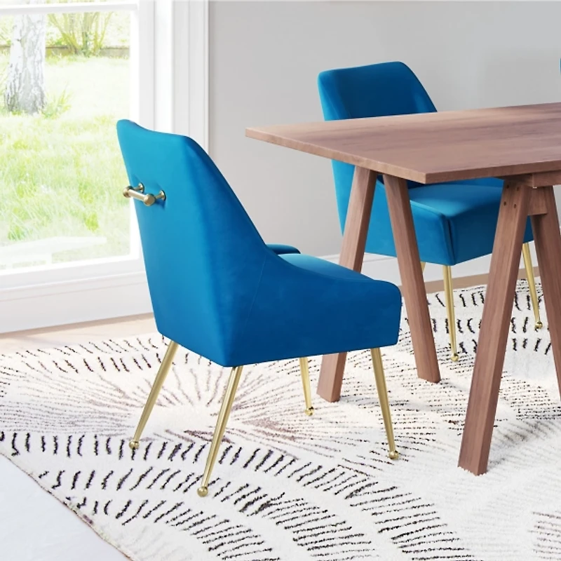 Blue Velvet Maxine Dining Chair