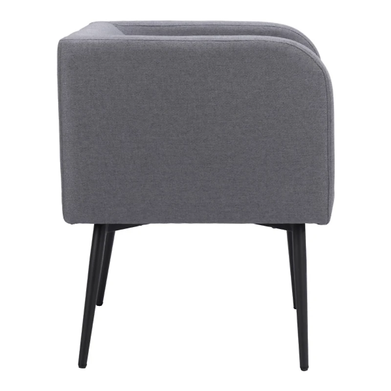 Gray Upholstered Horbat Dining Chair