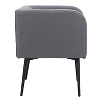 Gray Upholstered Horbat Dining Chair