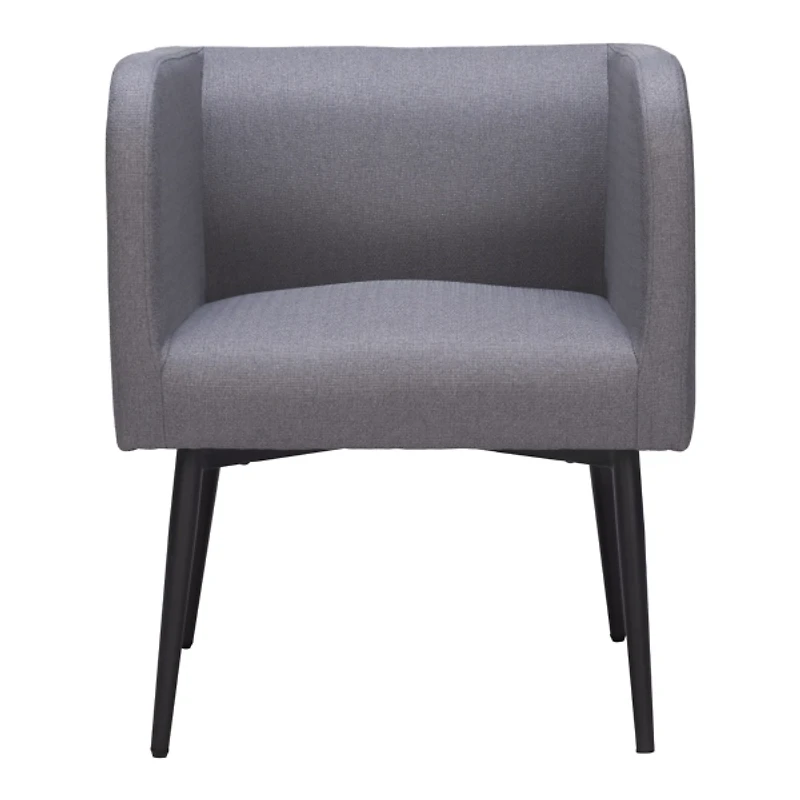 Gray Upholstered Horbat Dining Chair