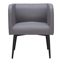 Gray Upholstered Horbat Dining Chair