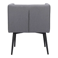 Gray Upholstered Horbat Dining Chair