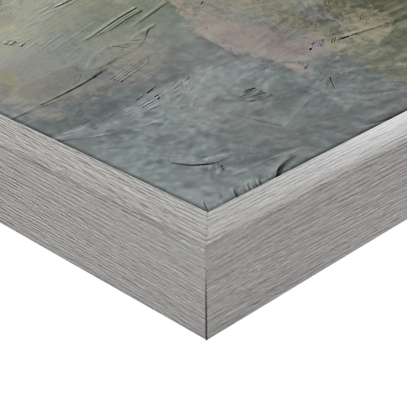 Heron on Perch Framed Canvas Art Print