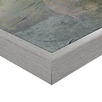 Heron on Perch Framed Canvas Art Print