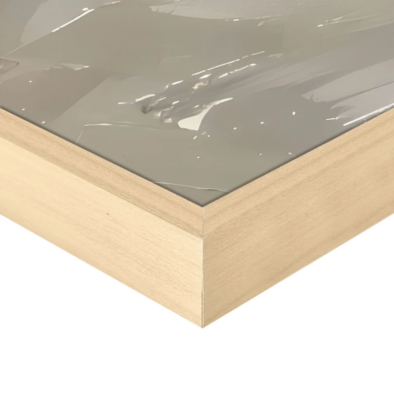 Textured Coast Framed Canvas Art Print