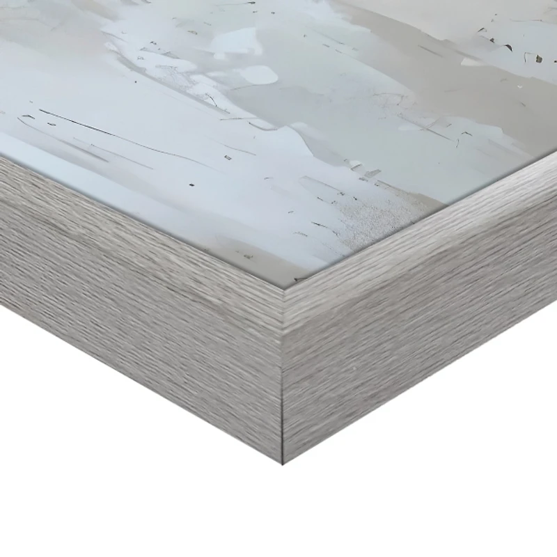 Ivory & Ruby Floral Framed Canvas Art Print