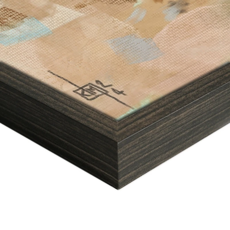 View by the Pond Framed Canvas Art Print