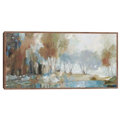 Misty Tranquility Framed Canvas Art Print