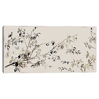 Branches of Gold Framed Canvas Art Print