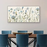 Whimsy Blooms Framed Canvas Art Print