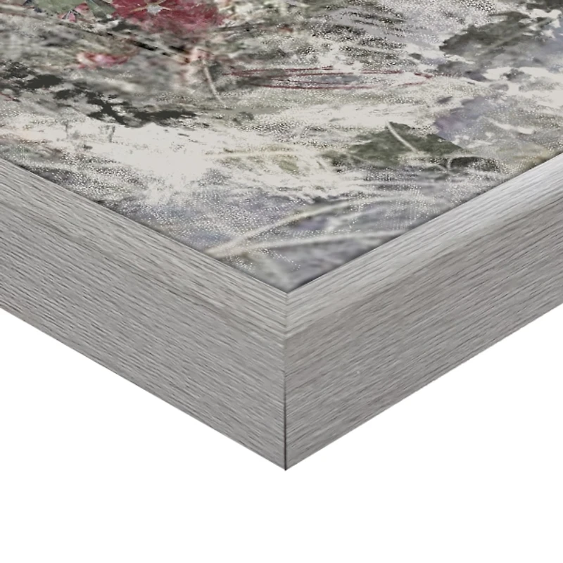 Burgandy Shores Framed Canvas Art Print