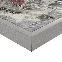 Burgandy Shores Framed Canvas Art Print