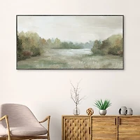 Quiet Valley Framed Canvas Art Print