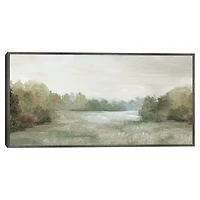 Quiet Valley Framed Canvas Art Print