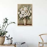 Antique Arrangement Framed Canvas Art Print