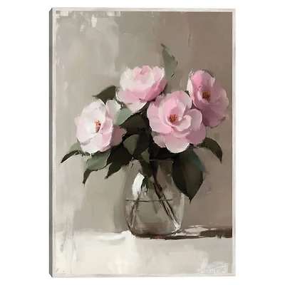 Painted Bouquet Framed Canvas Art Print