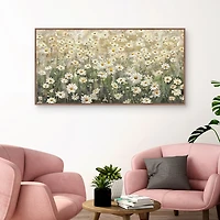 Daydream Daisies Framed Canvas Art Print