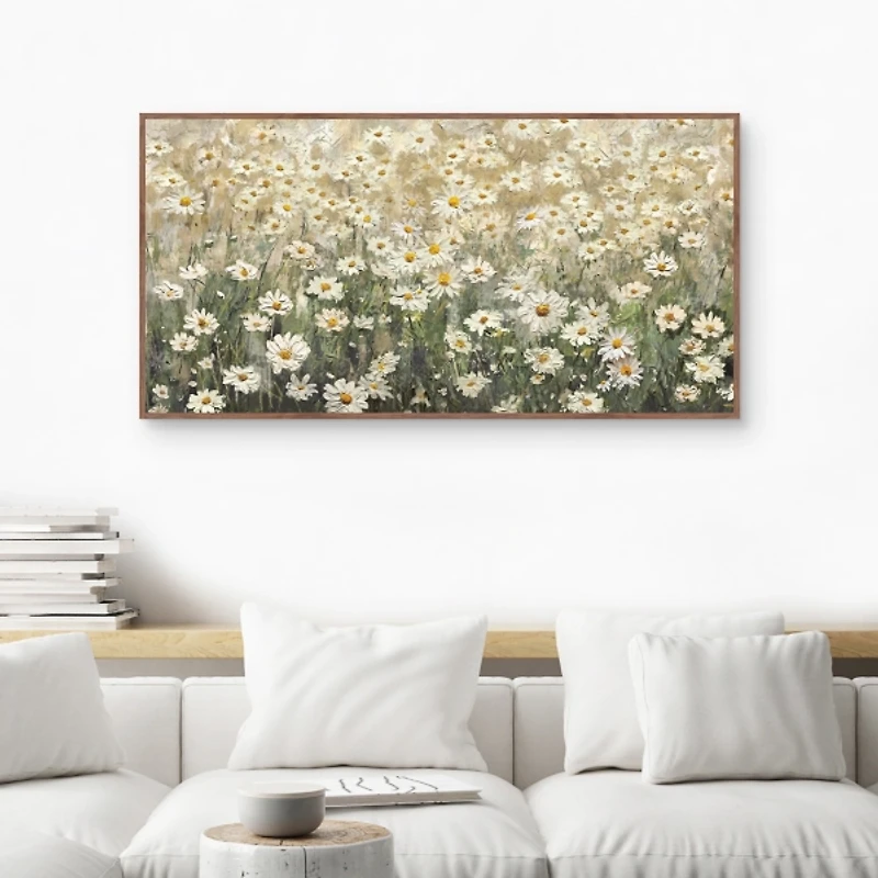 Daydream Daisies Framed Canvas Art Print