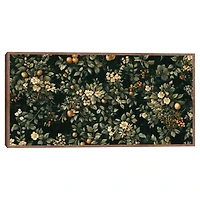 Flowers and Fruit Tapestry II Framed Canvas Print