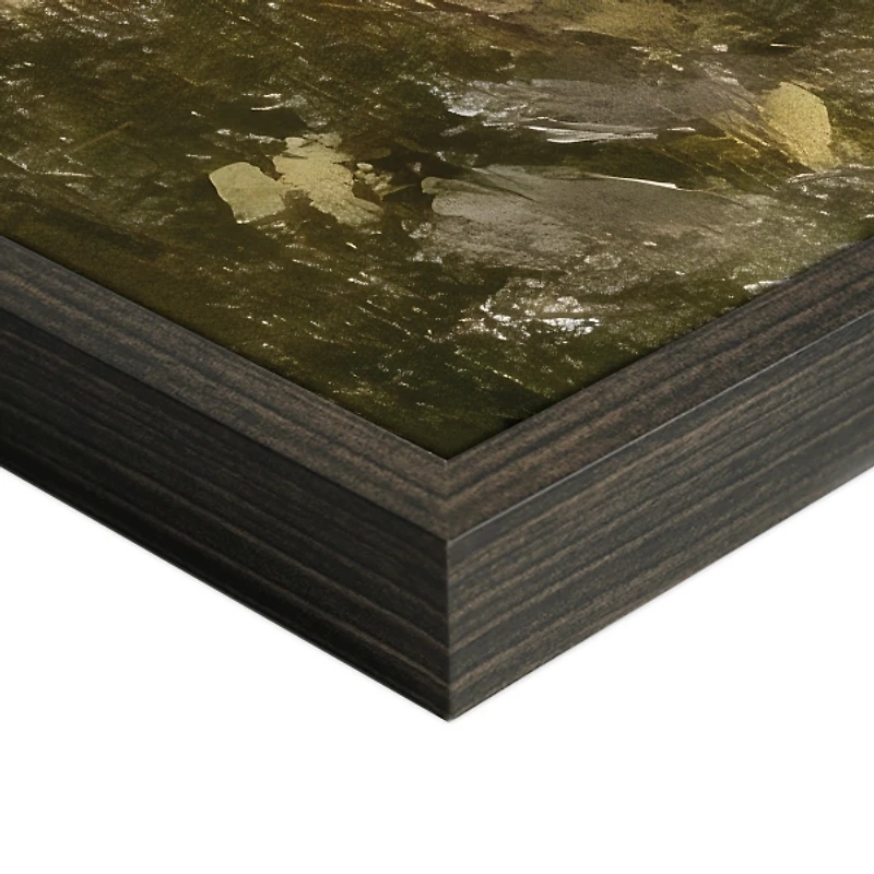 Green Lake Framed Canvas Art Print