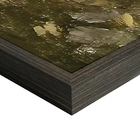 Green Lake Framed Canvas Art Print