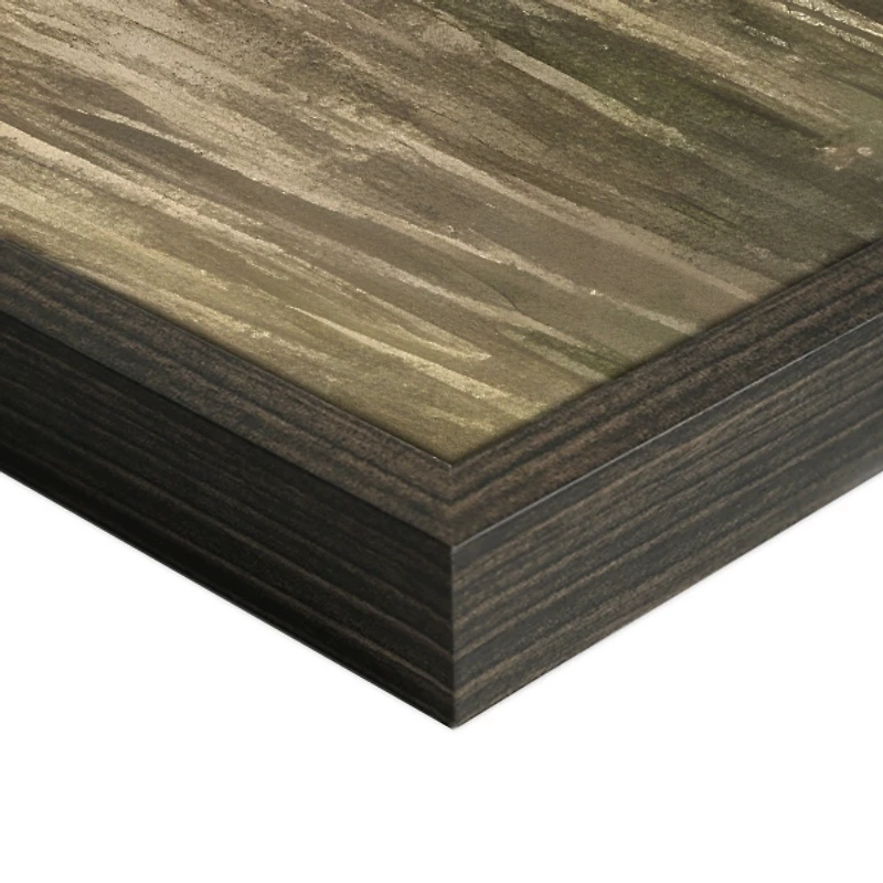 Distressed Grassland Framed Canvas Art Print