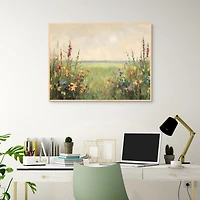 Painted Meadow Framed Canvas Art Print