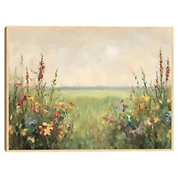 Painted Meadow Framed Canvas Art Print
