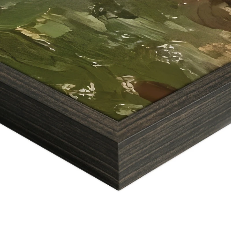 Textured Village Framed Canvas Art Print