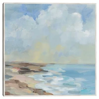 By the Beach Framed Canvas Art Print