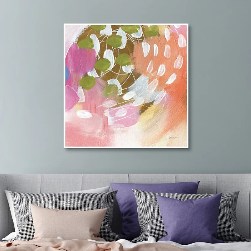 Summer Impressions I Framed Canvas Art Print