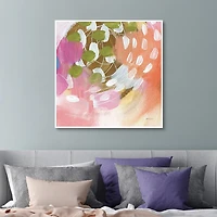 Summer Impressions I Framed Canvas Art Print