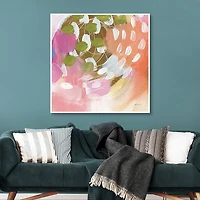 Summer Impressions I Framed Canvas Art Print